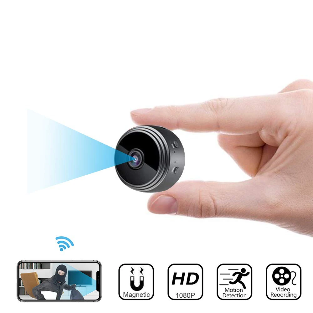 Микро WIFI мини камера HD 1080P со смартфоном и приложением ночного видения IP Домашняя