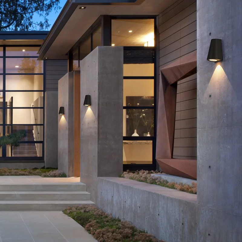 Современный светодиодный настенный светильник для крыльца водонепроницаемый