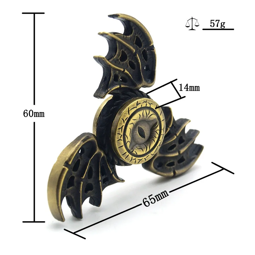 

Tri-Spinner High-quality Dragon Eye Metal Fidget Spinner Spinner Metal Hand Spinner For Autism Rotation Anti Stress Toys