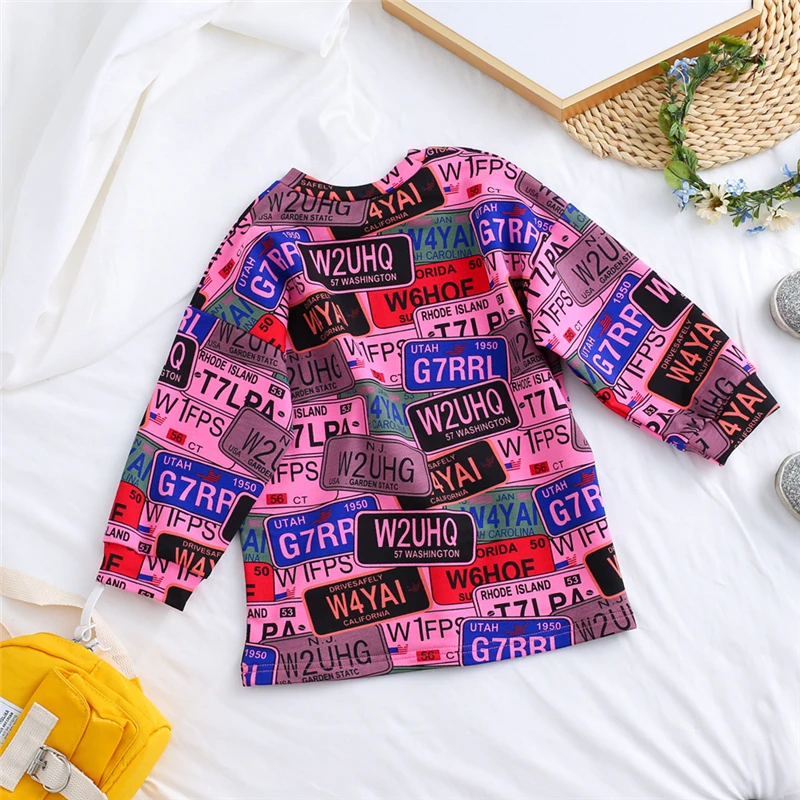 Милый свитер для маленьких девочек Новинка весна осень модный детский топ с