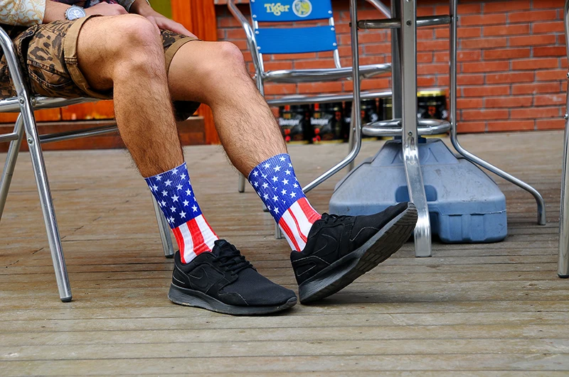 Американский флаг печати Дизайн Носки для девочек | Мужская одежда