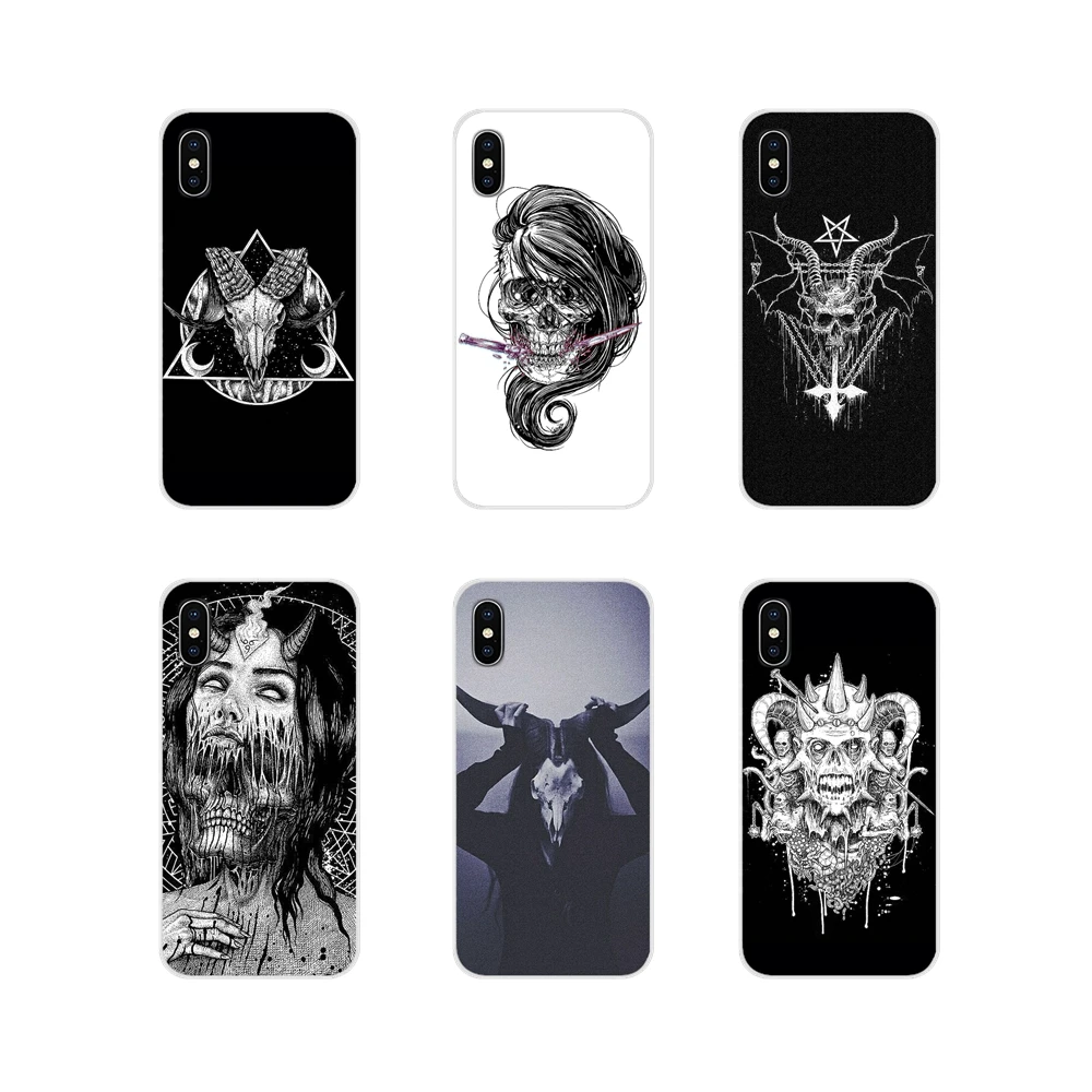 Аксессуары Satanic с черепом и дизайном ужаса чехлы для телефонов Xiaomi Redmi 4A S2 Note 3 3S 4 4X