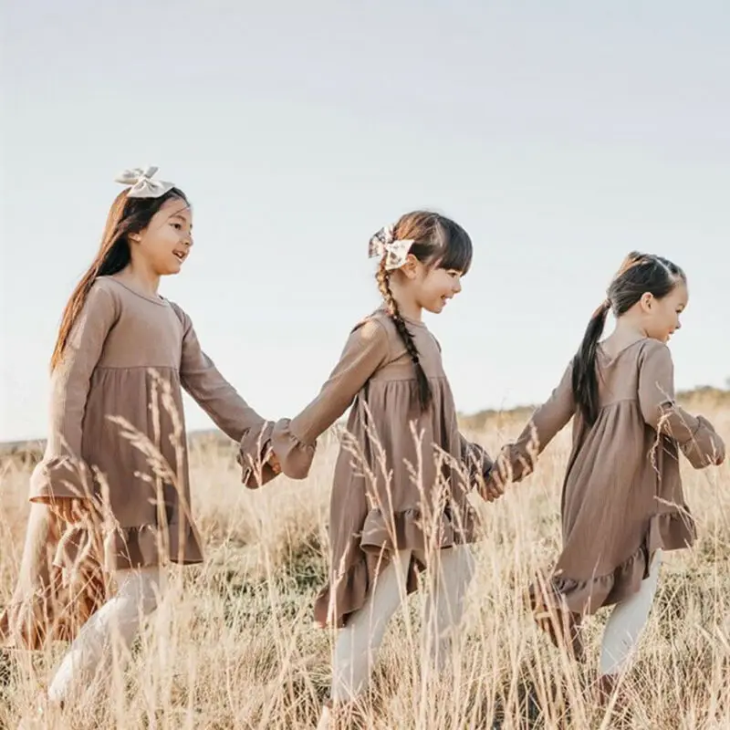 Детское Цветочное платье для маленьких девочек повседневные платья принцессы