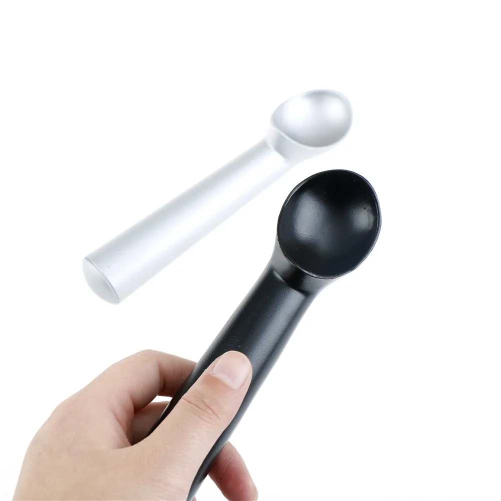 Нержавеющая Сталь Совок для мороженого 18 см длинный Ручная стирка Серебро Черный