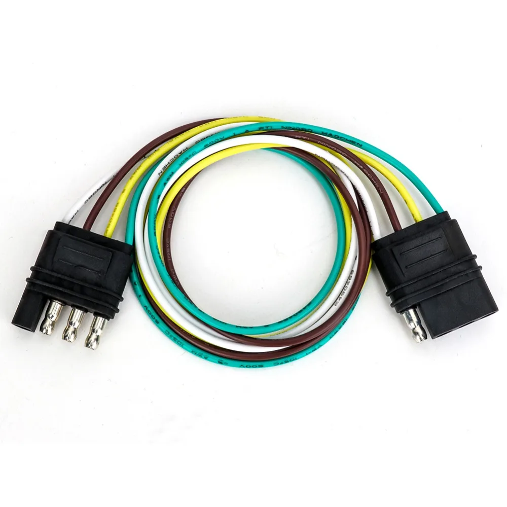 Tirol 4 Pin Плоский трейлер набор кабелей прицеп светильник 4*18 AWG провода жгута Разъем для караван Авто адаптеры розетки T24696a
