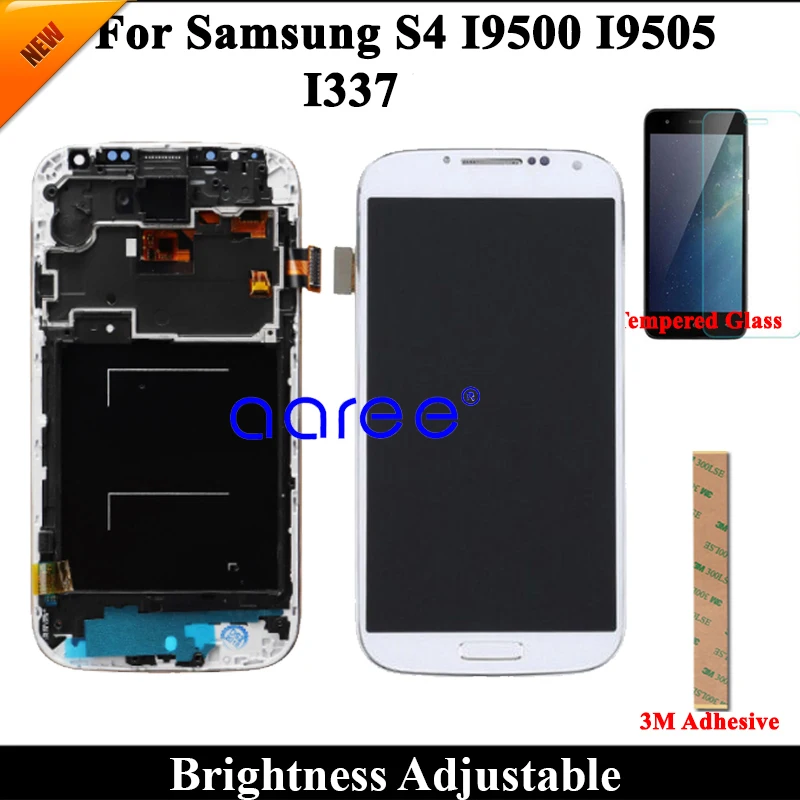 100% протестированный ЖК дисплей для Samsung S4 I9505 I9500 i9505 i9506 i337 экран с сенсорным