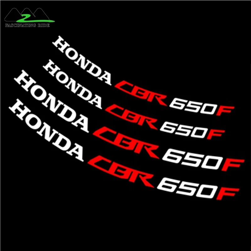 CBR650F Для honda CBR1000RR 600R 300R CBR650F мотоциклы колеса наклейки водонепроницаемый Светоотражающие Обода наклейки передние и задние пользовательские внутренний обод - Цвет: CBR650F