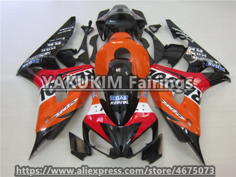 ABS инъекции обтекатели комплект для Honda CBR1000RR 2006 2007 мотоциклетные Обтекатели Badywork