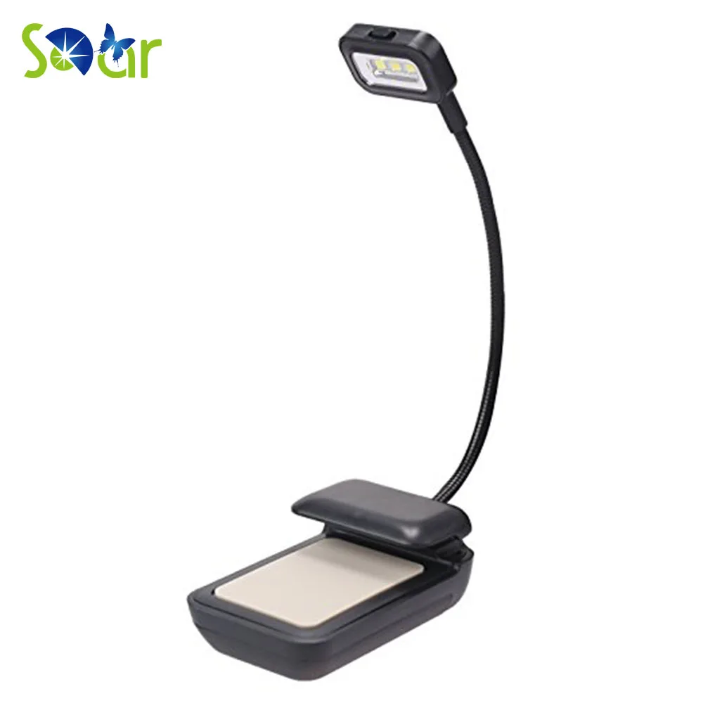 Гибкая Средства ухода за кожей Шеи LED Clip-On Чтение свет лампы для E Ink Дисплей