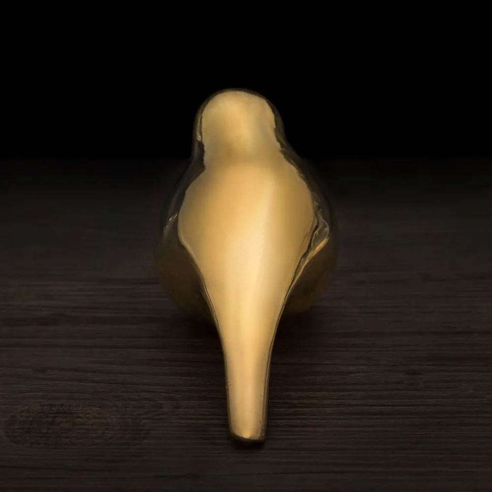 Атли бронзовая Золотая абстрактная статуя птицы длинный хвост античное