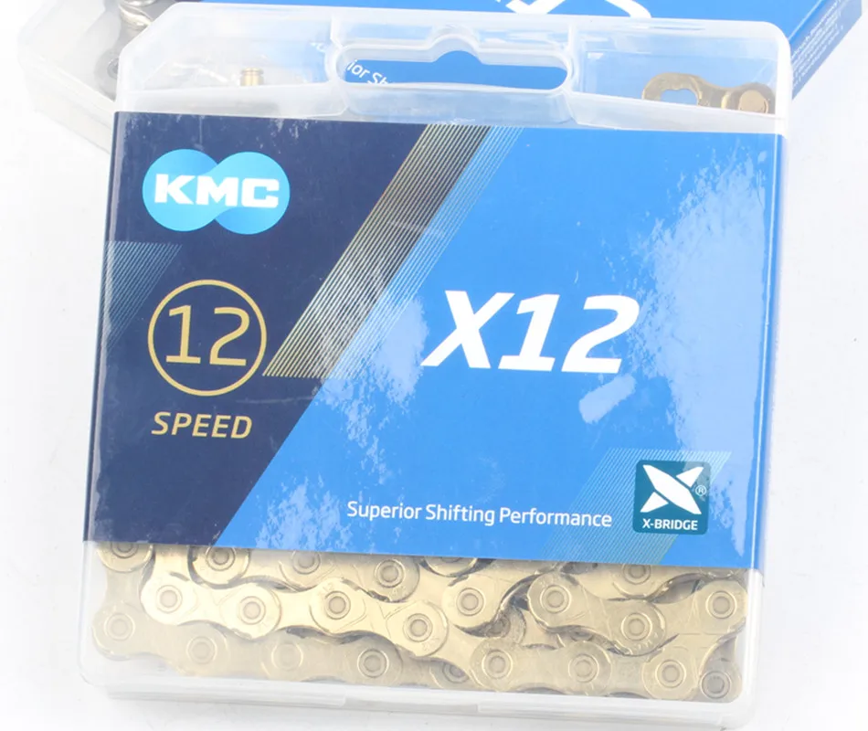 KMC X12 велосипедная цепь 126L 12 цепь для скоростного велосипеда с оригинальной коробкой и волшебной кнопкой для горных/велосипедных частей