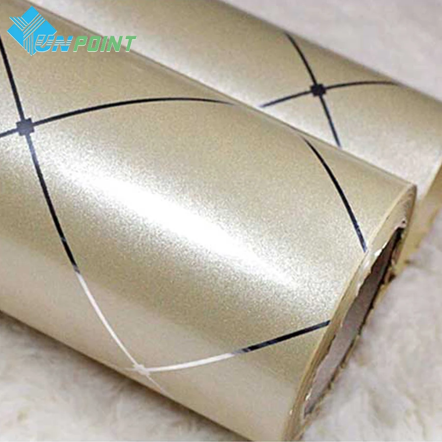 Водонепроницаемые блестящие настенные наклейки серебристых линий декоративные