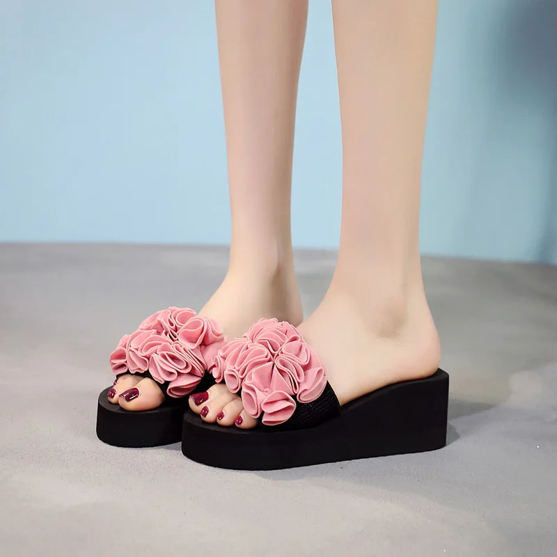 Женская обувь сезон лето модные повседневные Вьетнамки нескользящие пляжные