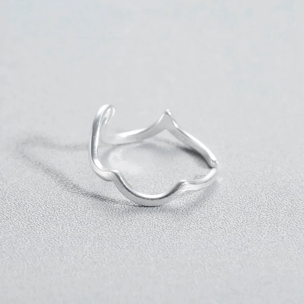 Kinitial Модные кольца с волной черного океана для женщин новые горы пляжные