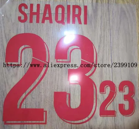 Коричневый KEITA FIRMINO MANE M.SALAH SHAQIRI nameset patch badge - Цвет: Коричневый