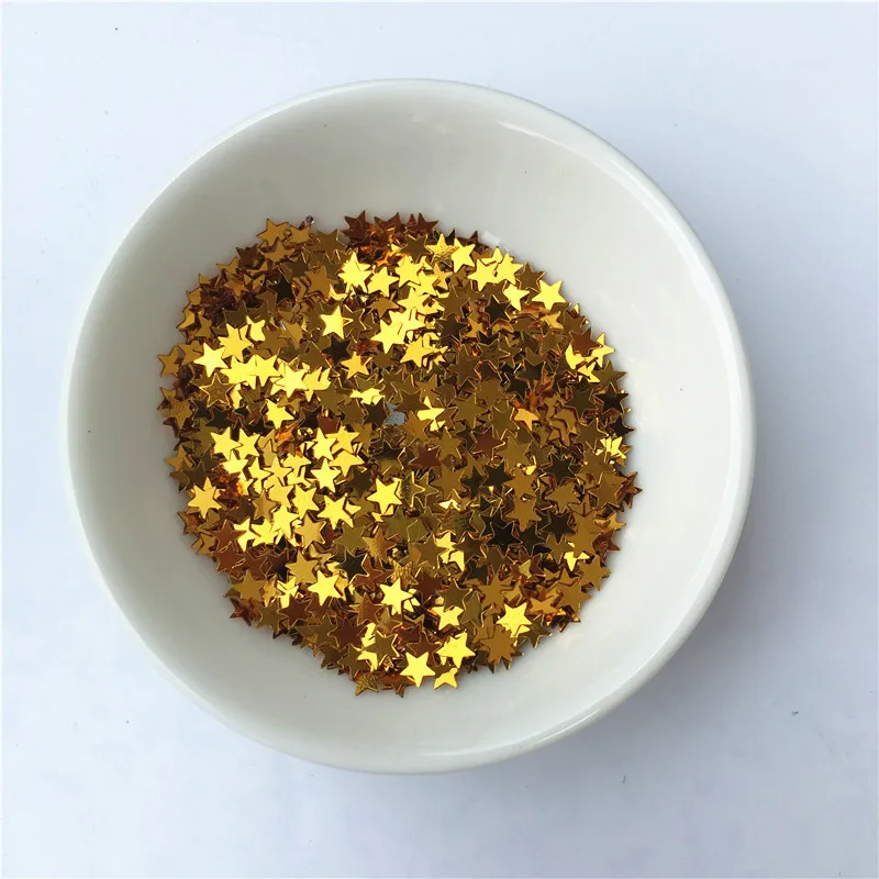 Блестки россыпью из ПВХ для дизайна ногтей 10 цветов 4 мм | Дом и сад