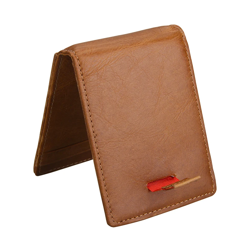 Тонкие туфли из натуральной кожи мужской зажим для денег бумажник Billfold Rfid Бумажник мужской кошелек Билл кошелек для долларов карты Денежные держатель с зажимом для денег деньги чехол