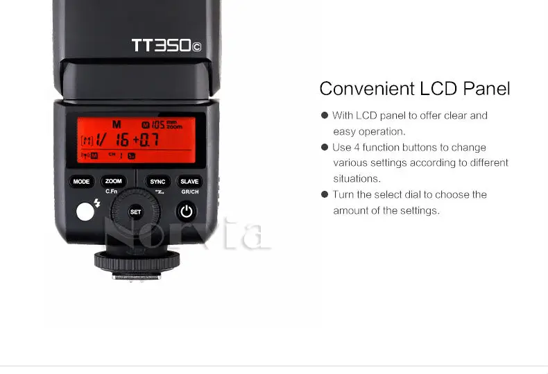 Godox TT350 TT350C TT350-C 2,4G ttl GN36 HSS Камера держатель для вспышки для цифровой однообъективной зеркальной камеры Canon EOS 5D 6D 60D 600D 7D 70D 700D 800D