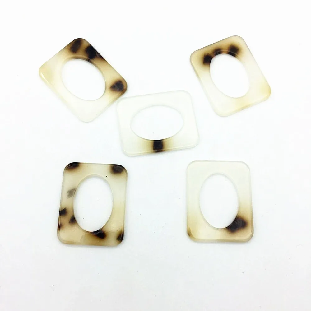 DIY прямоугольные акриловые ювелирные изделия аксессуары оптом ручной работы