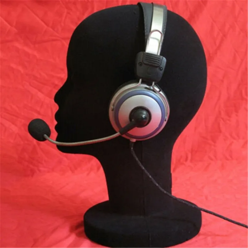 Пенополистирол манекен черный парик очки шляпа Дисплей Стенд популярная пена