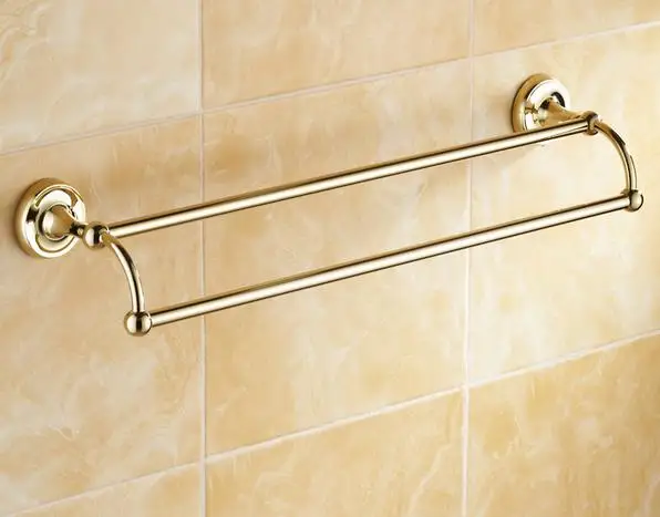 Роскошный полированный твердый античный золотой Латунный Набор Т pvd аксессуаров