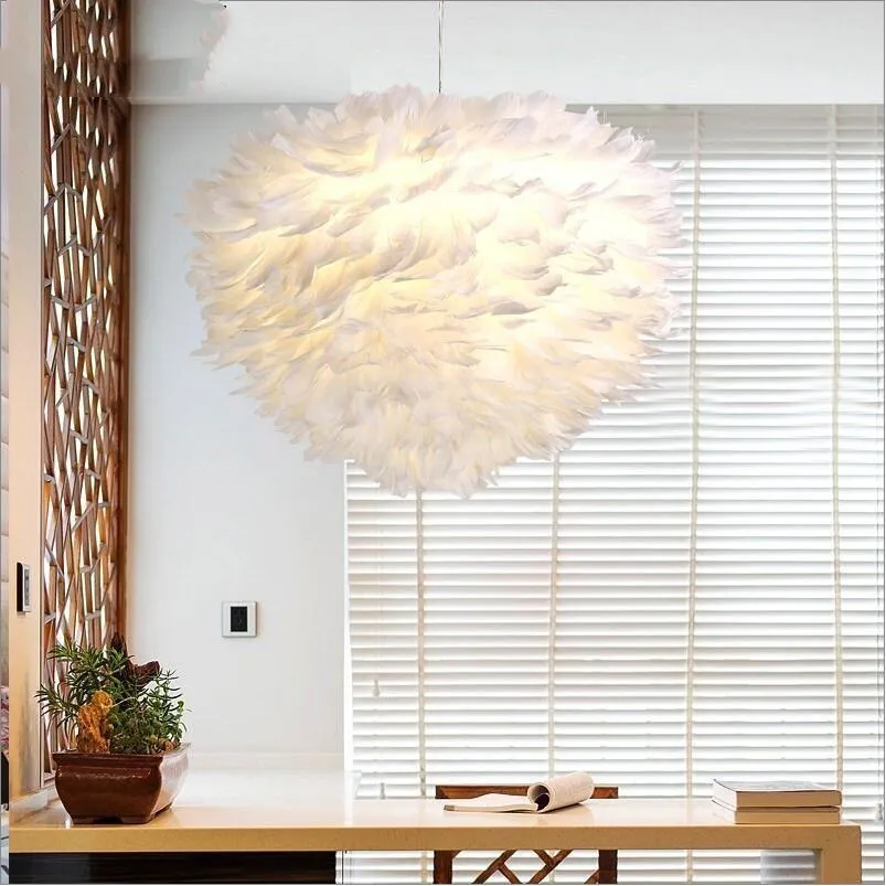 люстра в детскую подвесные светильники перо абажуры Декор Гостиная Кухня