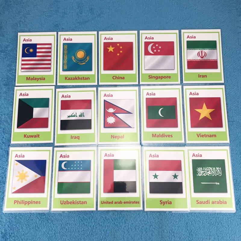 DDWE Английский 44 страны в Азии exo Card английский От 0 до 6 лет Детские Игры