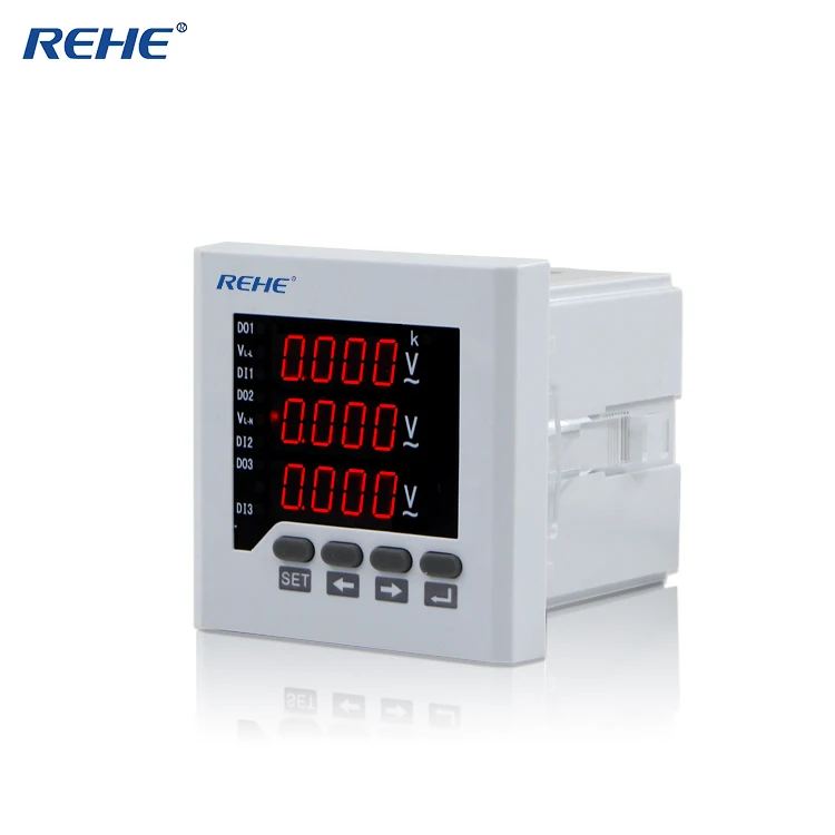 Умный светодиодный Аналоговый вольтметр REHE AC RH 3AV73 80*80 мм|led navigation light bulbs|led flood