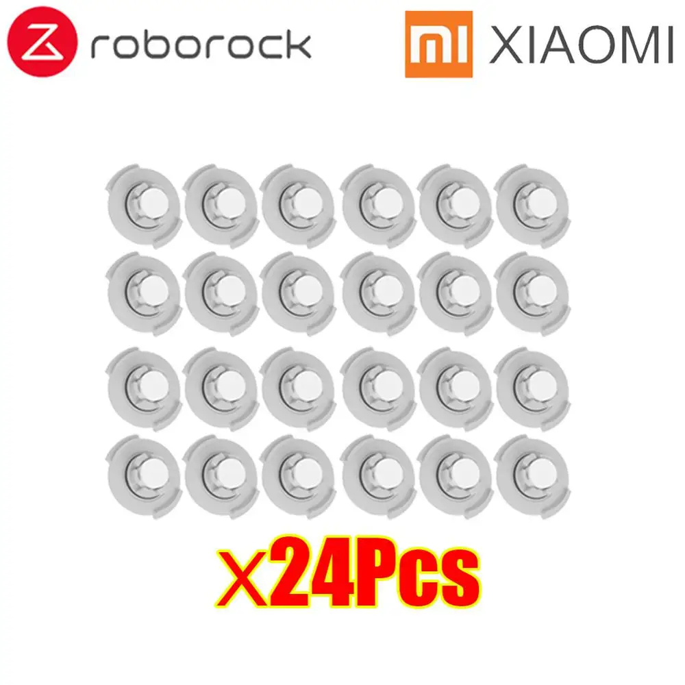 24Pcs Тряпки для мокрой уборки фильтр боковая щетка рулон щетка подходит для Xiaomi Roborock Robot S50 S51 Запчасти для пылесоса наборы - Цвет: 24Pcs