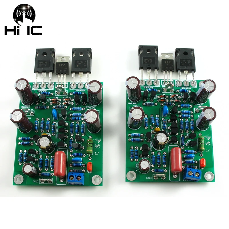 2 шт. класса AB MOSFET L7 аудио Мощность усилитель двухканальный 300 350WX2 доска