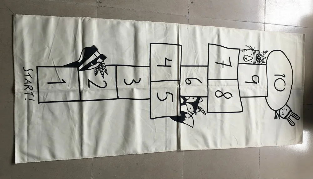 Мягкий хлопковый игровой коврик для детей гимнастический игр ползающее одеяло с