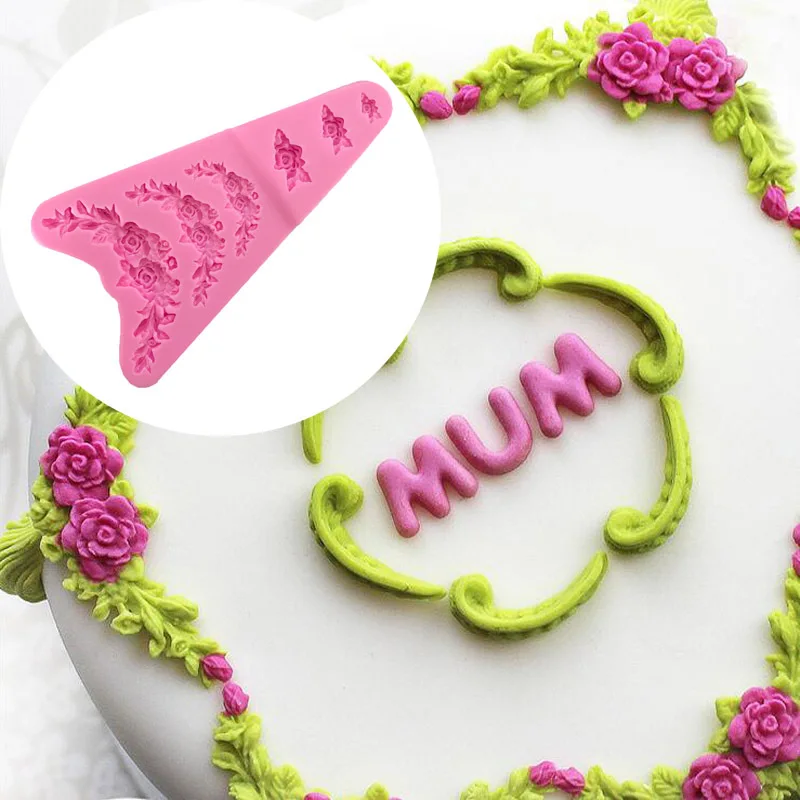 Sugarcraft Differnt размер цветок силиконовая форма помадка торт украшения инструменты