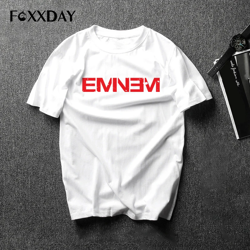 Футболка в стиле хип хоп от известного бренда eminem футболка с коротким рукавом