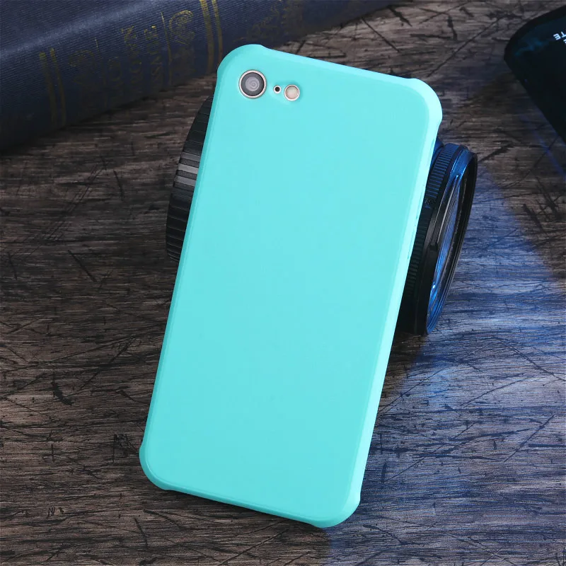 Модные Простые Ударопрочный Мягкий тонкий Обложка чехол для iphone 7 plus телефон