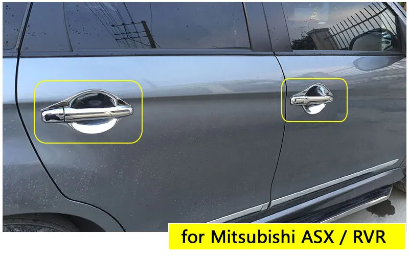 Хромированная крышка ручки двери для Mitsubishi ASX 2010 2017 2011 2012 2013 2014 2015 2016 аксессуары