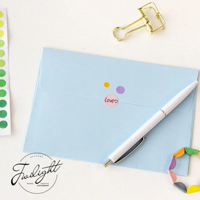 6 листов в партии круглая цветная кодированная метка горошек бирка с кодом для