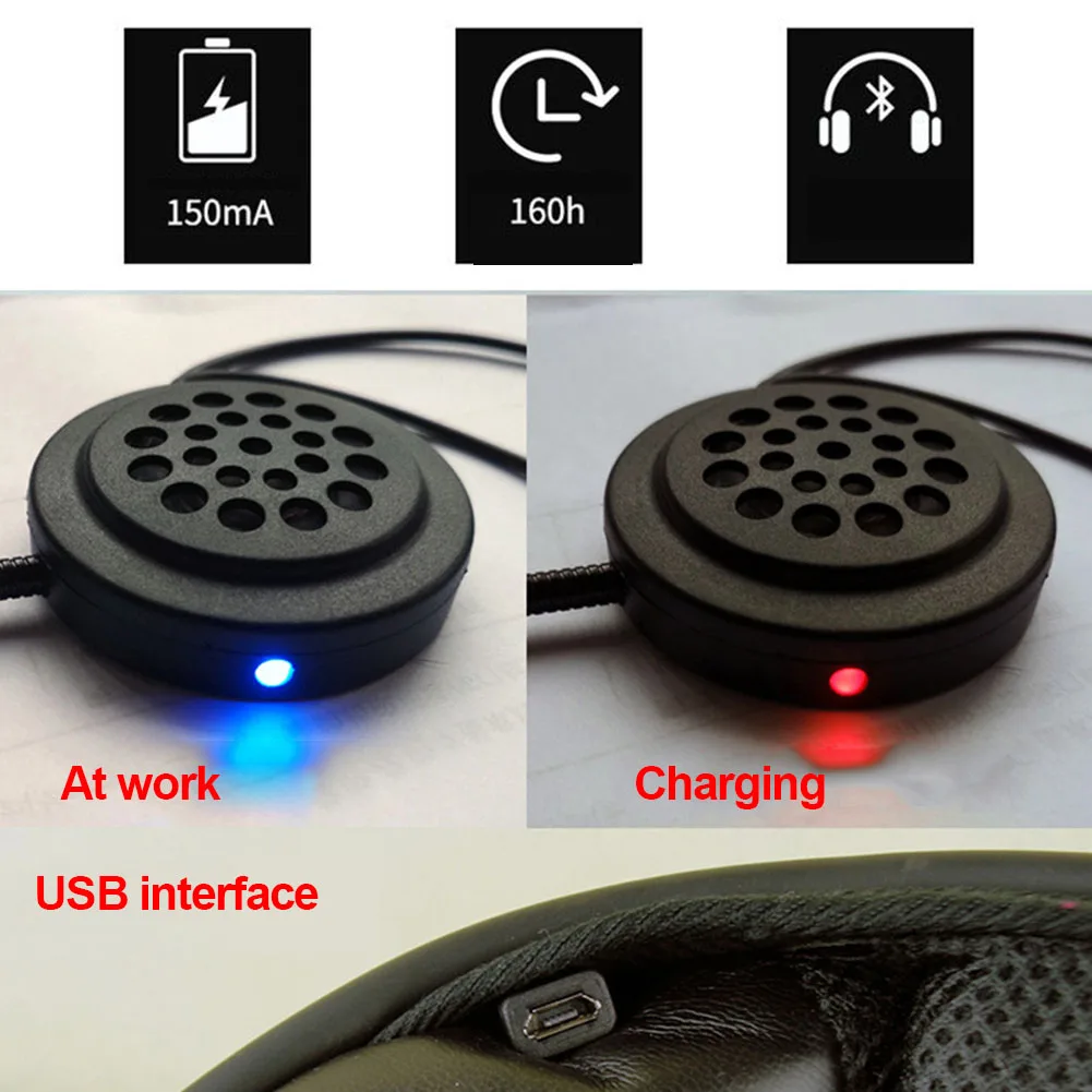 Мотоцикл Портативный умный беспроводной Bluetooth напоминание наушники стерео шлем