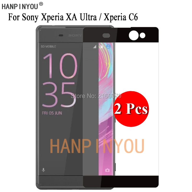 2 шт./лот для sony Xperia C6/XA Ultra/двойной F3211 F3212 F3213 полное покрытие Экран протектор