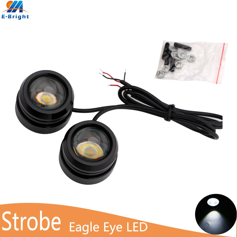 2 шт./лот (1 пара) белый Eagle Eye LED 12 В Универсальный Авто дневные ходовые огни DRL