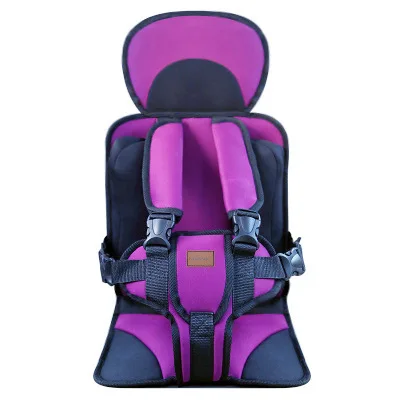 purple Новое автомобильное детское сиденье, универсальное сидение для малышей, Детские Безопасные сиденья, портативная детская машинка, впитывающий спонж, ремни безопасности - Название цвета: purple