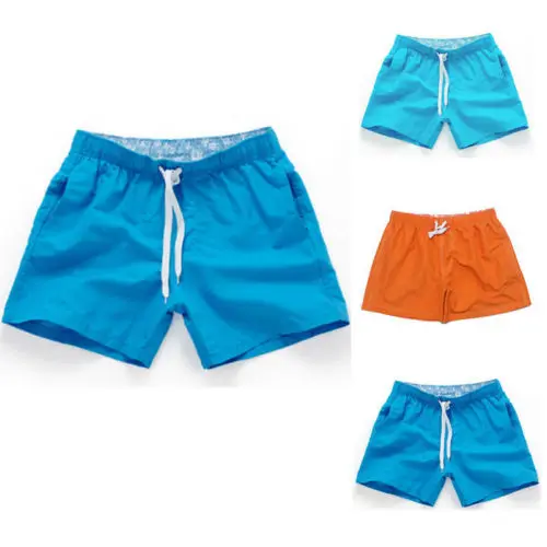 Мужские пляжные шорты Плавки для серфинга брюки плавания однотонные Новые