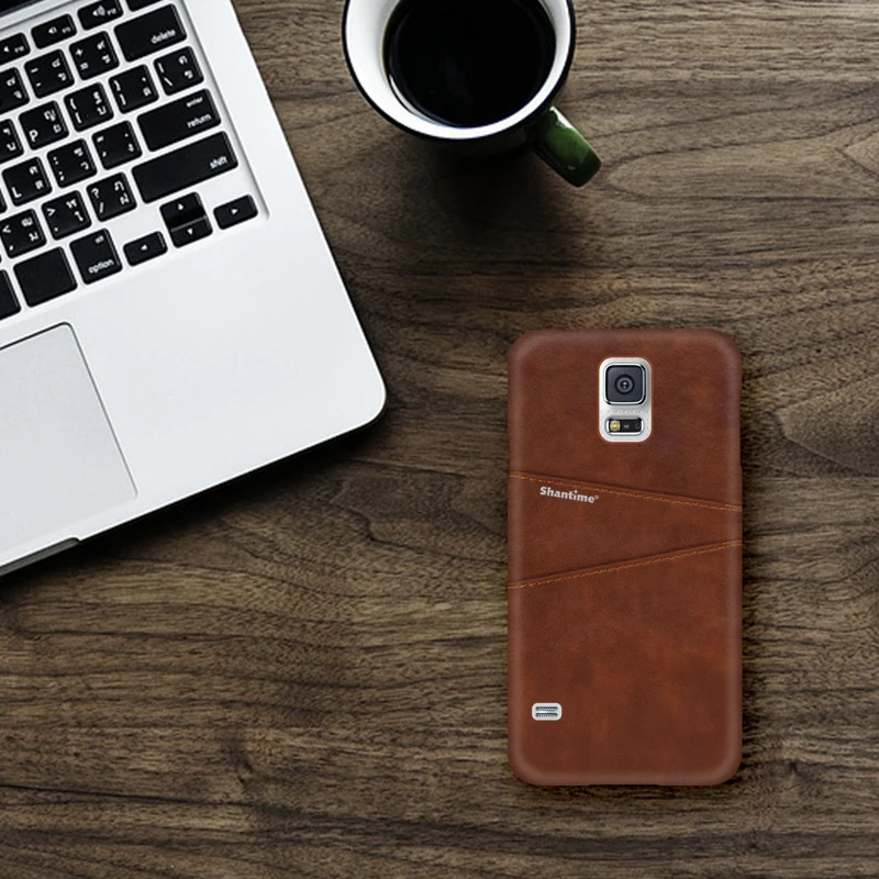 Из искусственной кожи чехол для Samsung Galaxy S5 Чехол телефона Mini активная карточка и