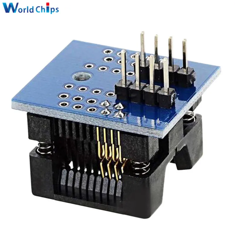 SOIC8 SOP8 К DIP8 IC Разъем широкое сиденье 150 мил 200 мил программист адаптер гнездо синий/зеленый умная электроника