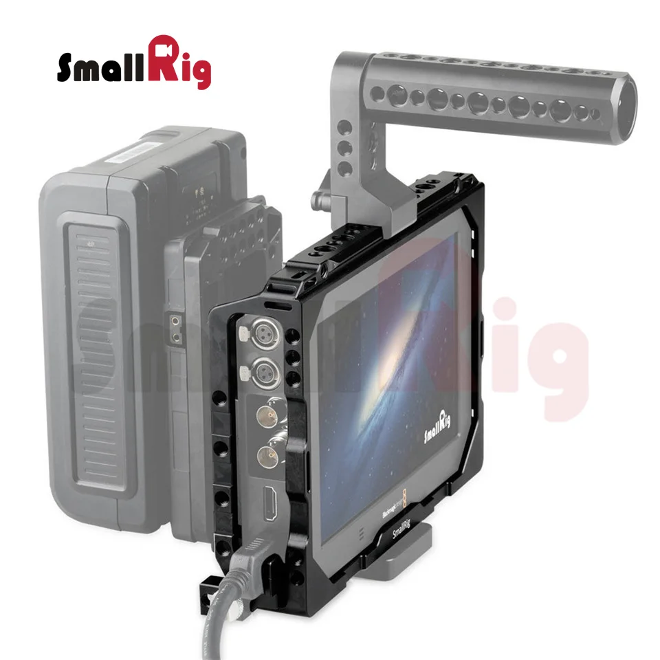 SmallRig Monitor Cage для Blackmagic Video Assist 7 &quotNato Rail и HDMI хомут Встроенный с Nato rail 1830|cage|cages forcage