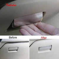 tonlinker glove box handle cover case stickers for toyota corolla altis 2014 18 car styling 1 pcs stainless steel cover stickers
