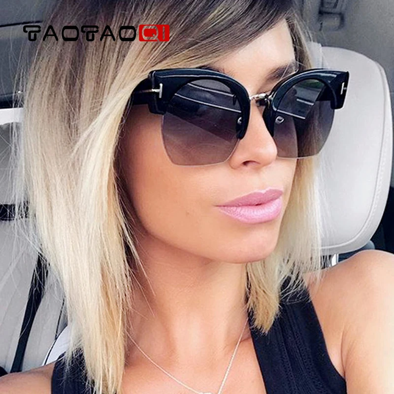 TAOTAOQI Модные солнцезащитные очки для женщин брендовая дизайнерская большая