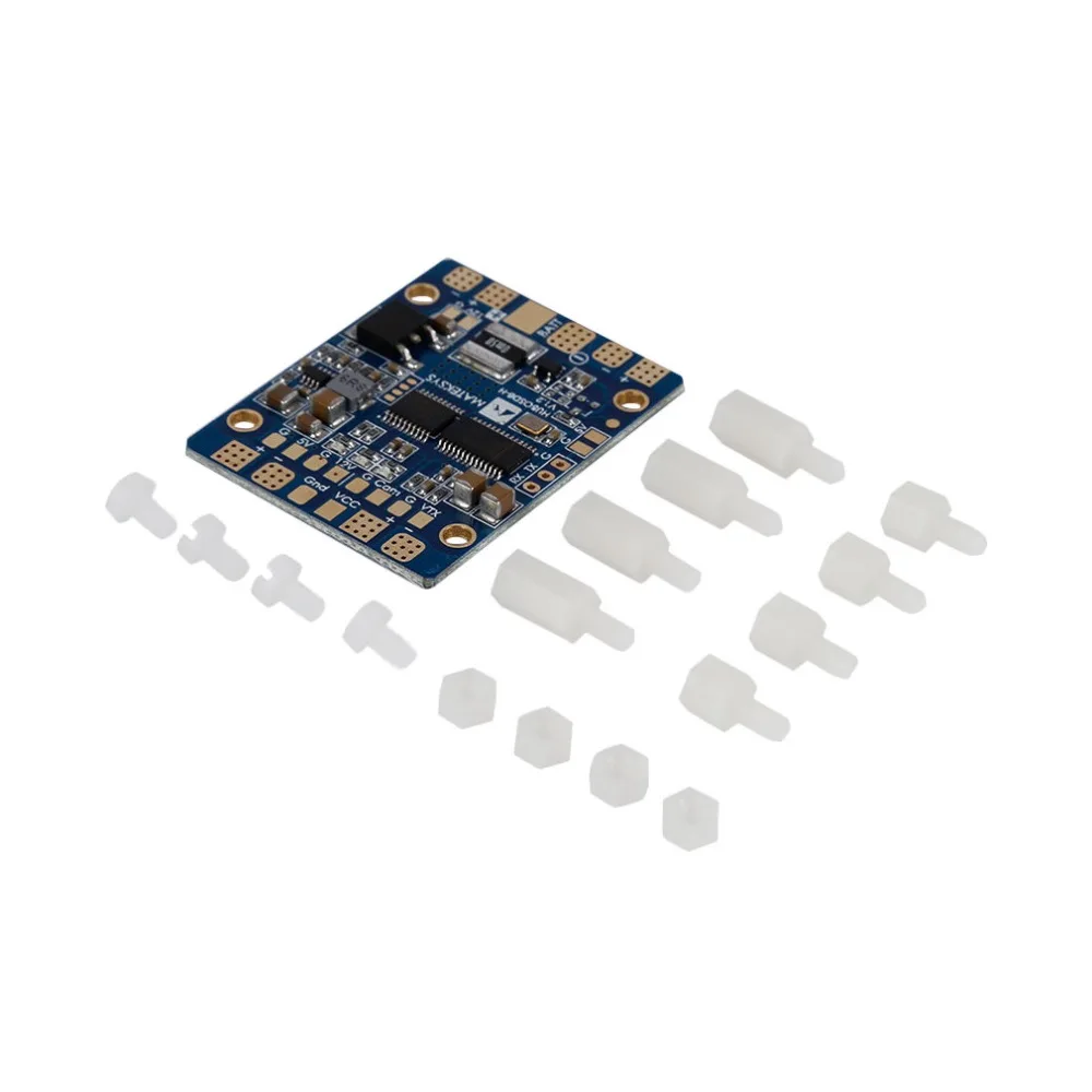 Matek HUBOSD eco H распределительный блок питания OSD PDB Датчик тока W/BEC 5V & 12V для