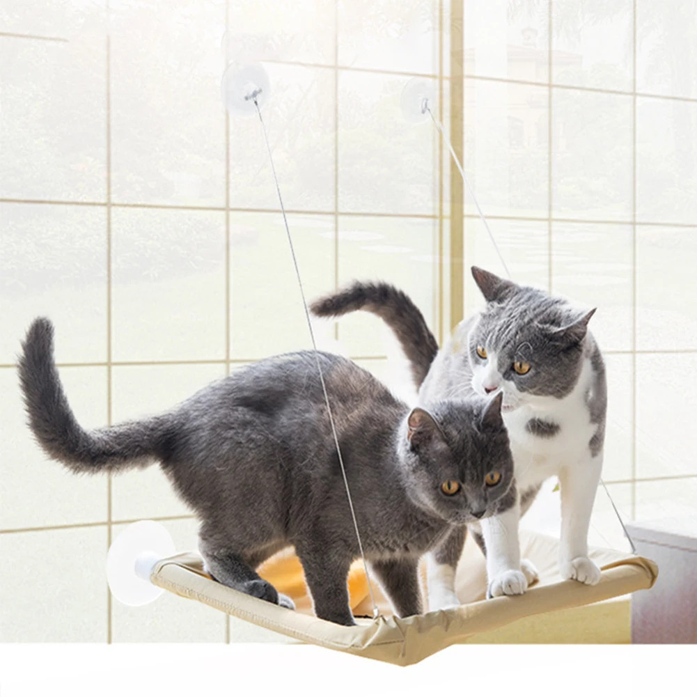 Seat Hammock Cloth Easy Install Suction Cup Comfortable Window Sunbathing Pet Perch Durable Safety Hanging Rest Bed | Дом и сад