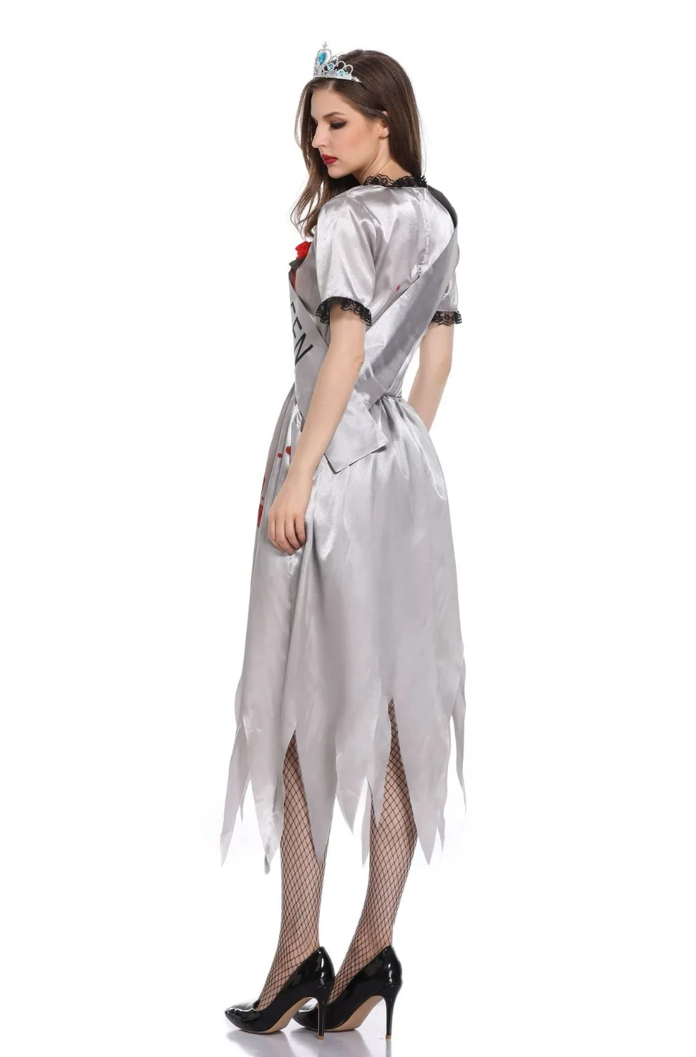 

New Scary Costume White Corpse Devil costume Vampire Bloody Cospaly Costume Dress For Haloween Masquerade Party