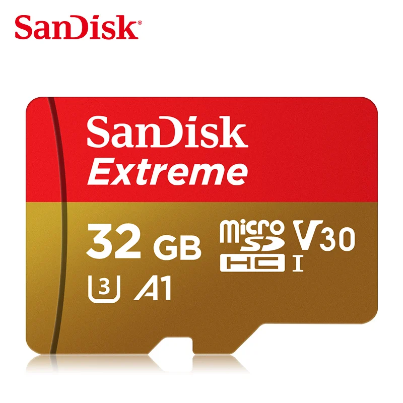 32 Гб SanDisk Extreme PRO Micro SD карта скорость чтения 170MBs 128 Гб 64 Гб U3 V30 A2 карта памяти SDXC флэш-карта TF карта 4K UHD microsd - Емкость: 32 Гб